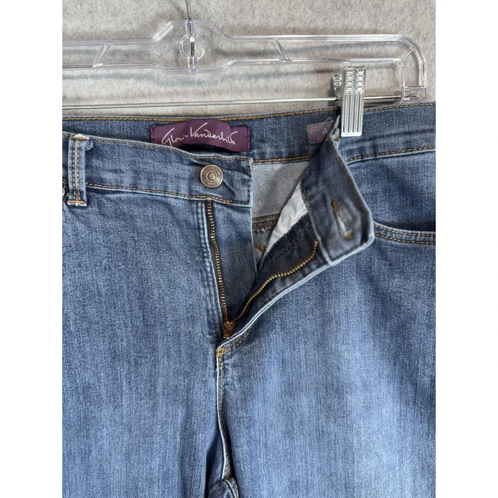 Gloria Vanderbilt Jeans Womens 10 Petite Blue Amanda Classic Tapered Denim Pants